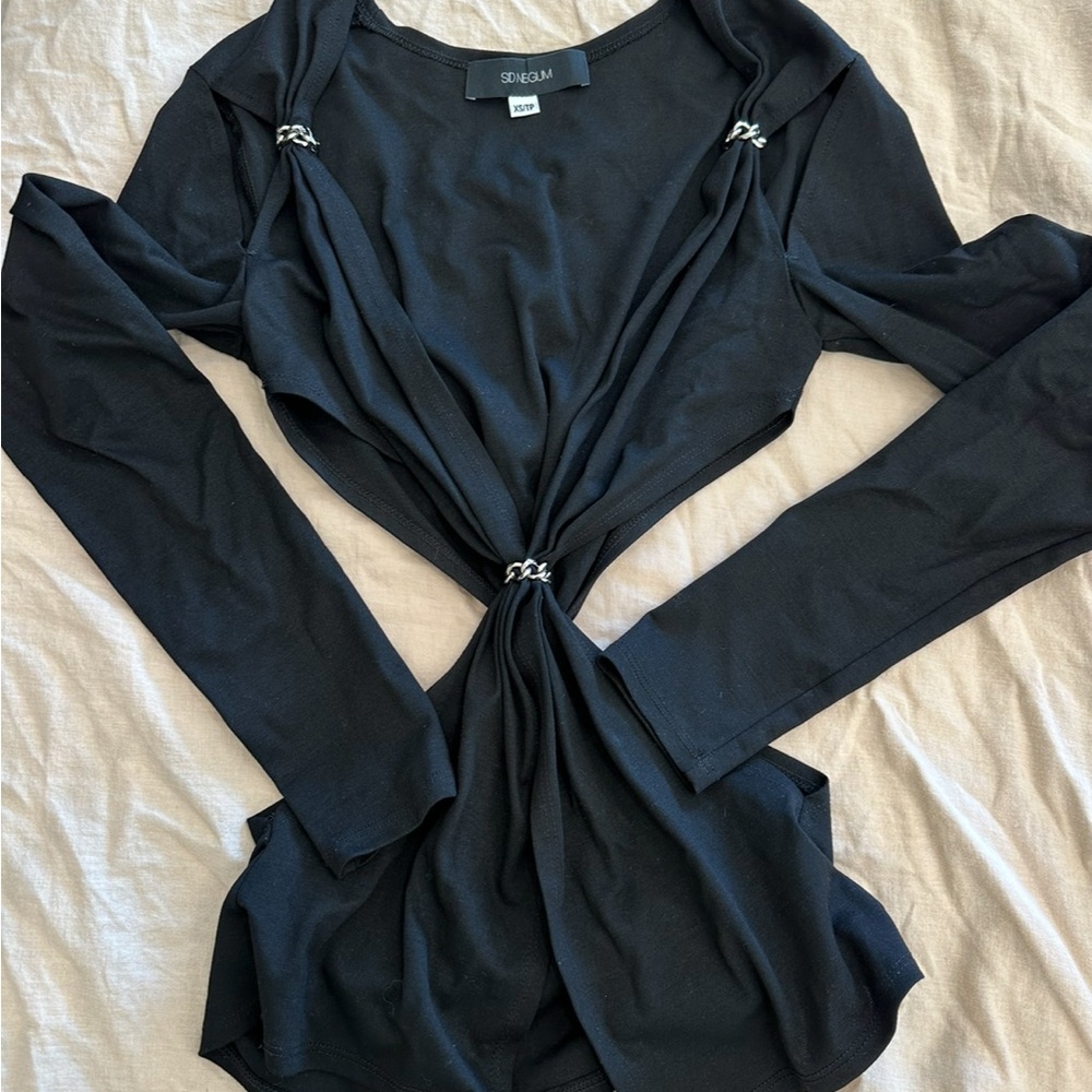 Sid Neigum  Chain Top in Black XS